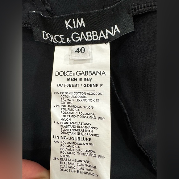 KIM DOLCE and GABBANA Long foiled jersey and tulle midi dress - Picture 11 of 14